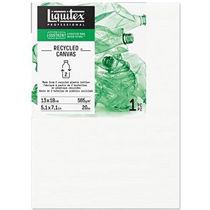 Liquitex 416013018 Recycled Canvas, gemaakt van 100% recycled plastic, hoge kwaliteit canvas met 565 g/m², FSC, 3-voudig gegrond voor olie - & acrylverf - Traditioneel - 13x18cm