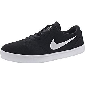 Nike Boys SB Check Canvas (GS) Skateboardschoenen, uniseks, Zwart Wit, 37.5 EU