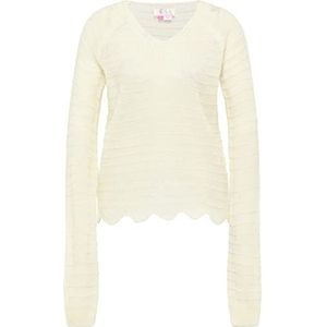 nascita Gebreide damestrui 19019435-NA03, wolwit, M/L, wolwit, M/L