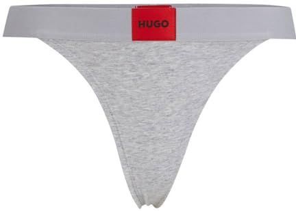 HUGO - Tangaslip - Stretchjersey - Zwart - Biologisch Katoen