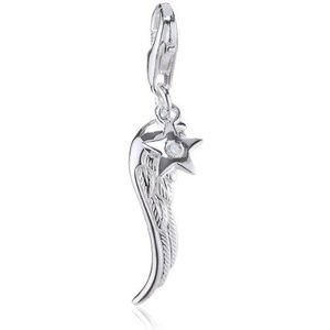 Thomas Sabo dameshanger Diamond Charm Club vleugels met een echte diamant 925 sterling zilver DC0005-153-14
