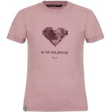 Salewa - Kid's Graphic Dry S/S Tee - Sportshirt - Roze - 85% Polyester, 15% Katoen