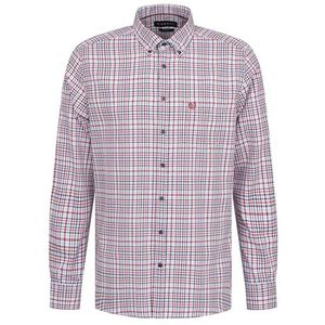 bugatti Herenhemd button-down lange mouwen modern fit, 950-rood, S