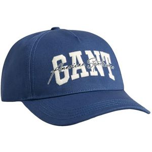 GANT Arch Script Cotton Twill Cap, Dusty Blue Sea, Eén maat