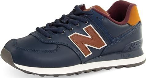 New Balance - 574 - Sneakers - Donkerblauw / Karamel / Cognac