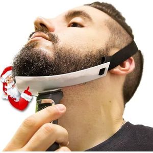 Aberlite FlexShaper 2.0 - Baardtrimmer voor mannen - Handenvrij en flexibel halslijnsjabloon - Baardtrimmer - Sjabloonset - Wit