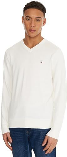 TOMMY HILFIGER - Trui - Beige - Pima Katoen en Kasjmier