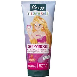 Kneipp Naturkind SeePrincess Shampoo & Douche - nature kids Sea Princess Shampoo & Shower - kinderdouchegel 2 in 1 met framboosgeur - tranenvrij en gemakkelijk te kammen - veganistisch 200 ml