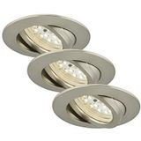 Briloner Leuchten LED-inbouwlamp, dimbaar, inbouwspot, LED-spots, spots, plafondspot, lampen woonkamer, LED inbouwspot 230V, plafondinbouwlampen, inbouwspots, draaibaar, rond [energieklasse A+]