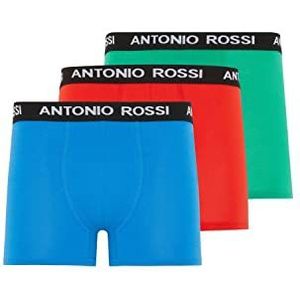 Antonio Rossi Boxerhipsters voor heren (Pack van 3) Shorts, rood, groen, blauw, M, Rood, Groen, Blauw, M