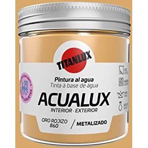 Titanlux Acualux acrylverf, multistick, metallic, roodgoud, 75 ml
