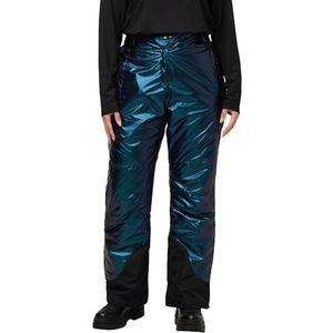Ulla Popken, Dames, grote maten, skibroek, functionele broek, volledig glans, 2-kleurig, lila