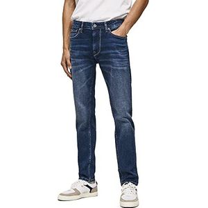 Pepe Jeans Stanley Jeans Regular Fit Regular Rise Denim voor heren, Blauw (Denim-gw2), 30W / 34L