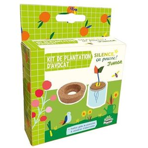PLANETE PLANTE - Avocado Planting Kit - Silence Ça Pousse - 170076SP - Luik - Tuin - Natuur - Plant - Creatief - Gras - Spel voor kinderen - Vanaf 3 jaar