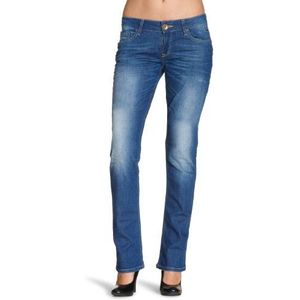 Cross Jeans P 465-301 / Kate – jeans voor dames, Blauw (Mid Blue Used), 27W x 34L