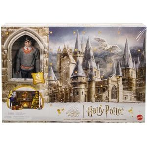 Mattel Harry Potter Speelgoed, Griffoendor Adventskalender met Harry Potter modepop van ongeveer 30 cm en 24 accessoires als verrassingen HND80