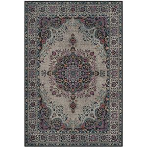 Safavieh Amorette geweven tapijt, ATN334T, grijs/fuchsia, 91 x 152 cm
