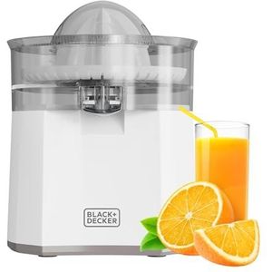 Black+Decker - Citruspers BXCJ40E | 40W | Continue Schenking | Grote Perskegel | Druppelvrij Systeem van Roestvrij Staal | Tweeweg Rotatie | BPA-vrij | Stofkap | Antislipbasis
