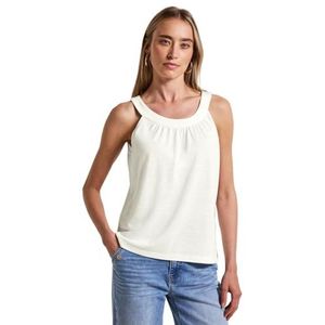 Street One - Mouwloze Top - Zomerlook - Ruches - Linnenmix