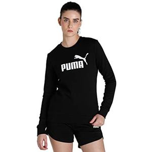 Puma Damen Pullover ESS Logo Crew TR, Black, M, 586786