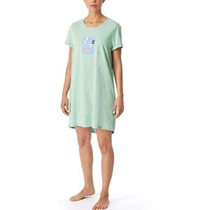 Schiesser Dames Sleepshirt 1/2 mouw, 85 cm nachthemd, mint, 34, munt, 34