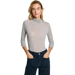 Pepe Jeans Dames Elva, T-shirt, grijs, M, Grijs (Marl Grijs), M