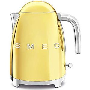 Smeg KLF03GOEU electric kettle 1.7 L Gold 2400 W - Smeg KLF03GOEU, 1.7 L, 2400 W, Gold, Stainless steel, Water level indicator, Overheat protection