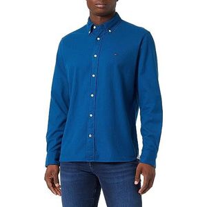 Tommy Hilfiger Flex geborsteld Twill RF Shirt Deep Indigo, Diepe Indigo, XS