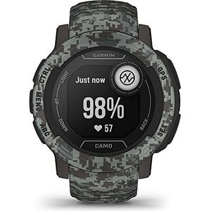 GARMIN Instinct 2 Camo Edition, Outdoor Smartwatch, GPS, Ingebouwde Sportapps, Gezondheidsfuncties, M, Grafiet camouflage