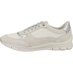 Geox D Sukie A Sneakers voor dames, gebroken wit/wit, 35 EU, Off White White, 35 EU