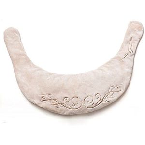 GRÜNSPECHT Druivenpit-nekhoorn, warmtekussen voor nek en schouder, bij spanning en pijn, wasbaar overtrek, voor magnetron en oven, beige, 185-10