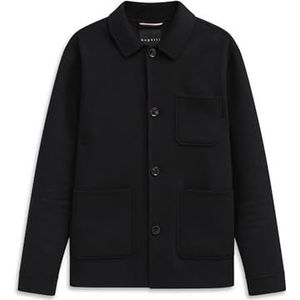 bugatti Overhemd voor heren, overhemd, overgangsjas, 290-zwart, 48