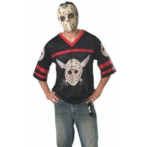 Rubie's 888094XL Officieel Jason hockeyshirt en EVA-masker kostuum, volwassenen, X-Large.