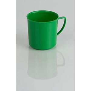 Kimmel Mok met handvat theekopje koffiebeker herbruikbaar onbreekbaar klein 180 ml, kunststof, groen
