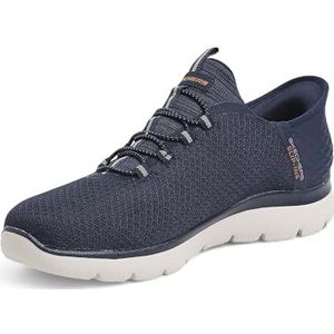 Skechers Heren 232457 NVY Sneaker, Navy Mesh Trim, 39 EU