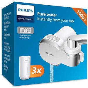 Philips Ontap waterkraanfilter, microfiltratie met digitaal display