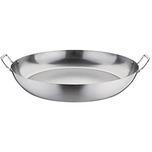 Vogue GG720 Black Iron Paella Pan, 508 mm