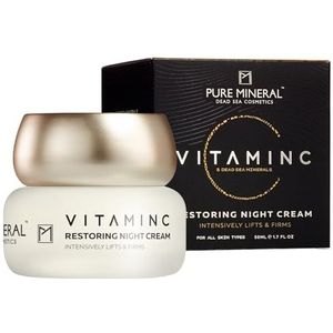 Pure Mineral - Herstellende Nachtcrème - 50ml - Vitamine C - Voor Alle Huidtypes