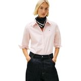 TOMMY HILFIGER Blouse 'ESS'  rosa / wit