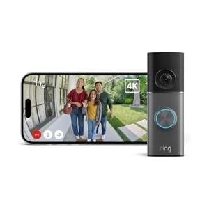 Ring bedrade videodeurbel Pro (Wired Video Doorbell Pro, nieuwste generatie) | Bedrade | Deurbelcamera | Retinal 4K, tot 10x verbeterde zoom | Gratis Ring-proefabonnement van 30 dagen