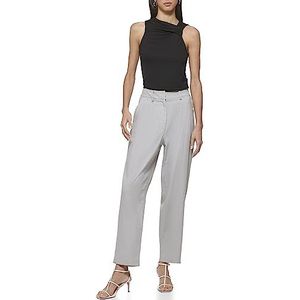 DKNY Dames Pleated Linen Broek, sharkskin, 40