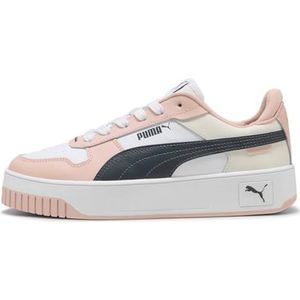 PUMA Carina Street Sneaker voor dames, Puma Witte Sterke Grijze Rozenkwarts, 39 EU