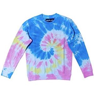 Replay Heren M6549 Sweatshirt, 010 Multicolor, S, 010 Multicolor, S