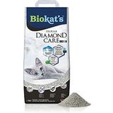 Biokat's Diamond Care Classic, geurloos - Fijne kattenbakvulling met actieve kool en aloë vera - 1 zak (1 x 10 l)
