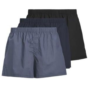 Boxershorts - Plus - Elastische Tailleband - Geweven Stof