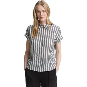 Tom Tailor - Loose Fit - Overhemdblouse - Gestreept - Pure Viscose