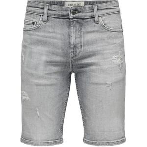ONSPLY MGD R0029 AZG DNM Shorts NOOS, Medium Grey Denim/Detail:Repair, S