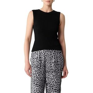 Comma - Gebreide Top - Zwart - Viscosemix - Slim Fit