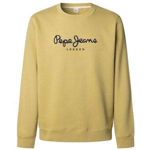 Pepe Jeans Heren MACBETH PLAIN CREW Sweatshirt, Geel (CAST YELLOW), XS, Geel (Kast Geel), XS