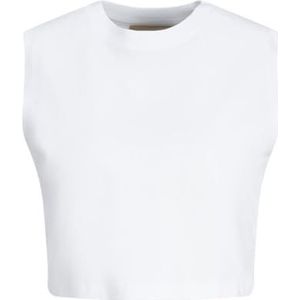 JACK & JONES Dames Jjxx Jxalvira Sl Slim Crop Every Tee Top, wit (bright white), XL